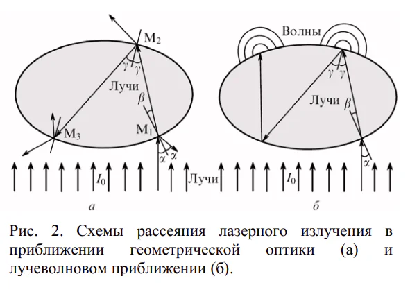 Рассеяние лазерного излучения на эритроцитах и моделирующих их частицах 3